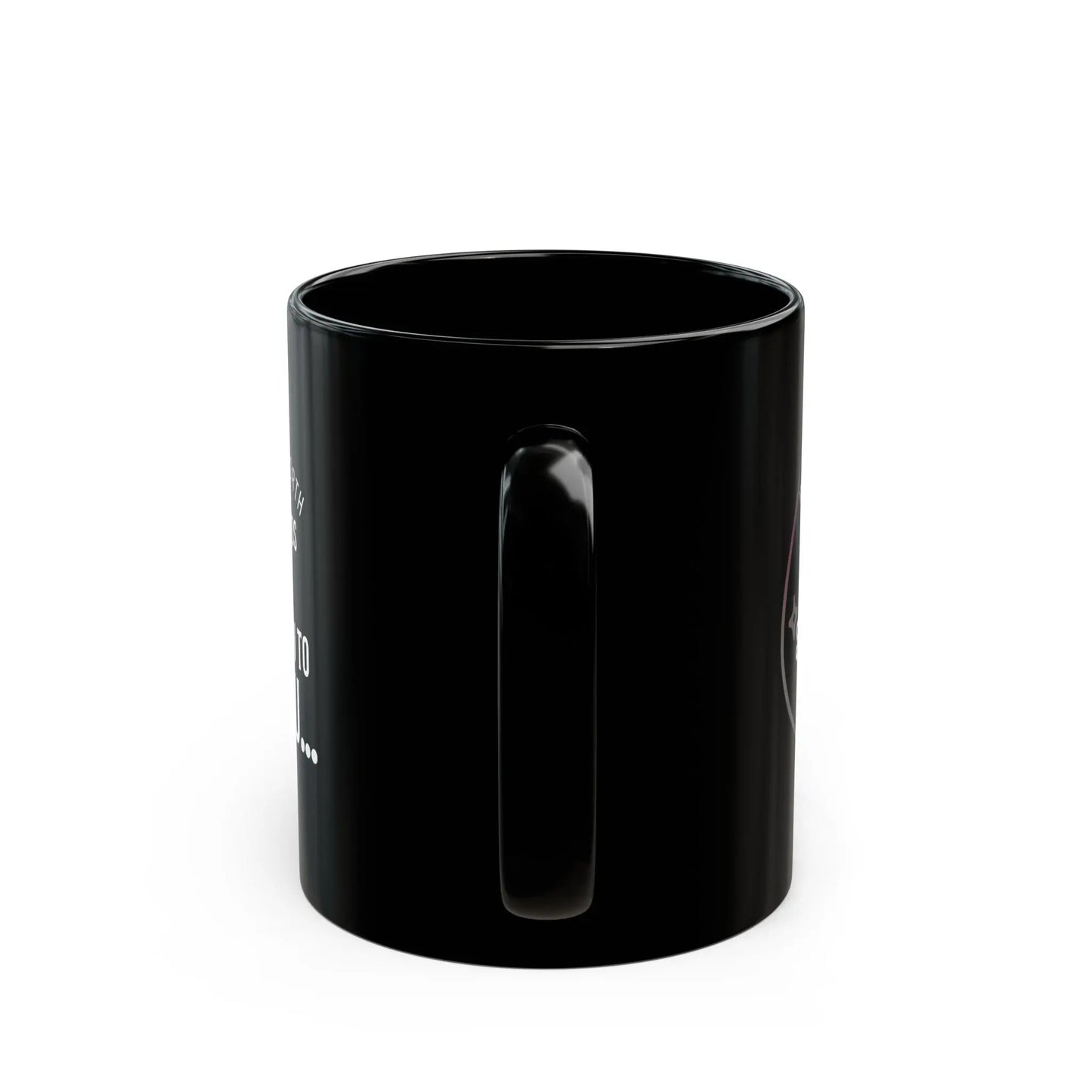 Inspirational Ceramic Black Mug, Cosmos & Energies Printify