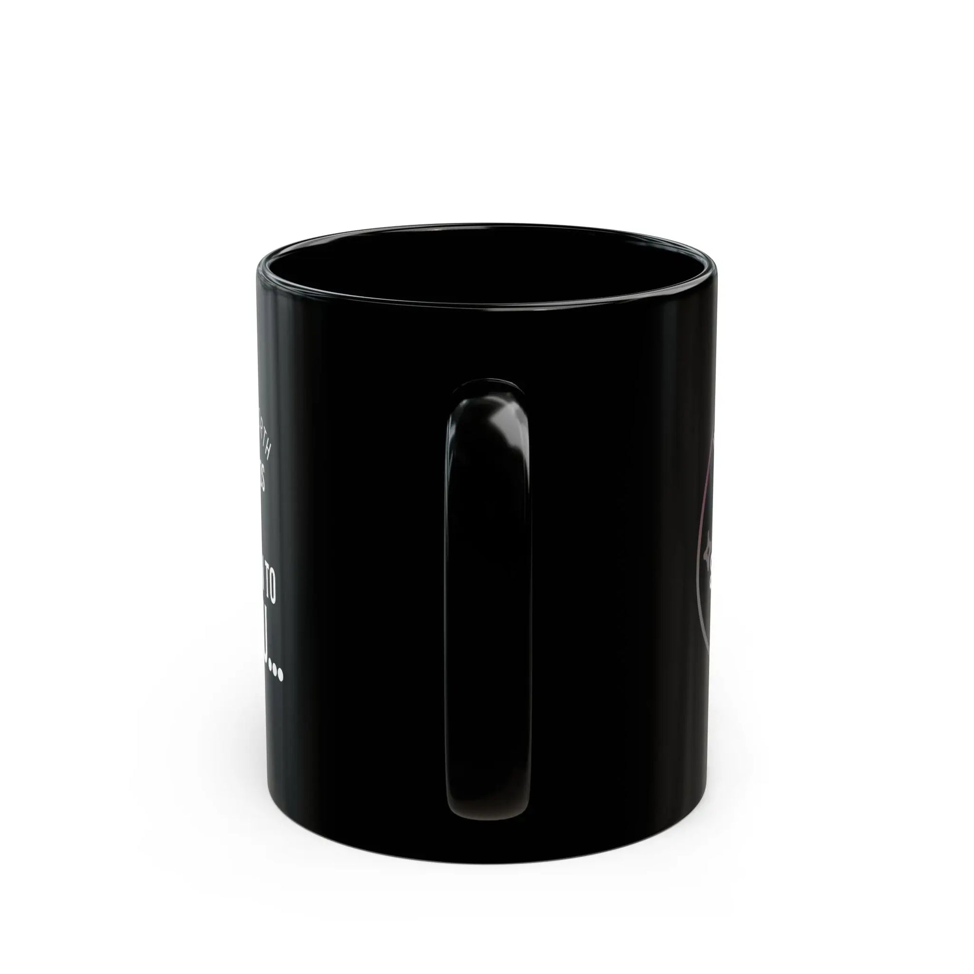 Inspirational Ceramic Black Mug, Cosmos & Energies Printify