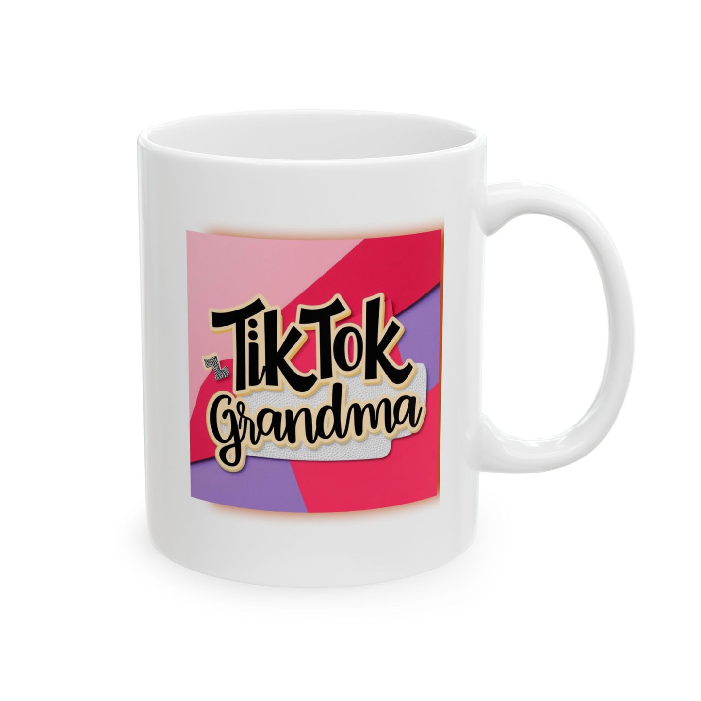 Keramiktasse mit TikTok-Motiv