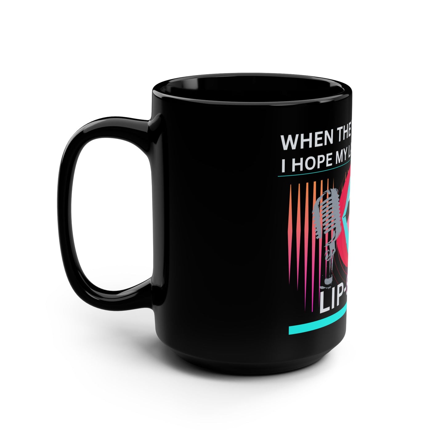 TikTok Inspired Funny Black Mug, When the World Ends