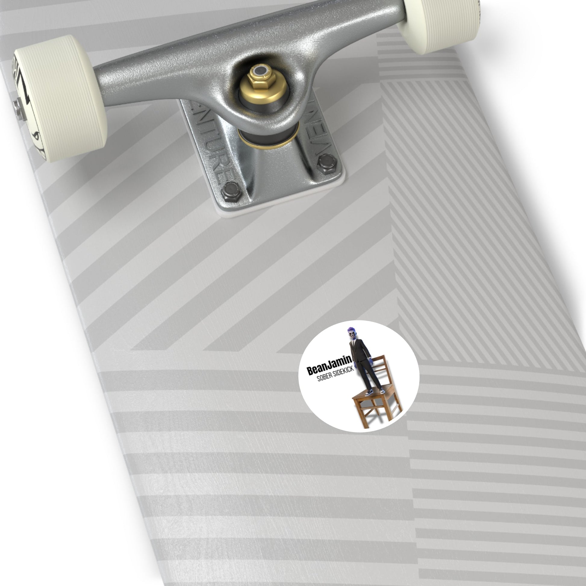 BeanJamin Sober Sidekick Vinyl Sticker Printify