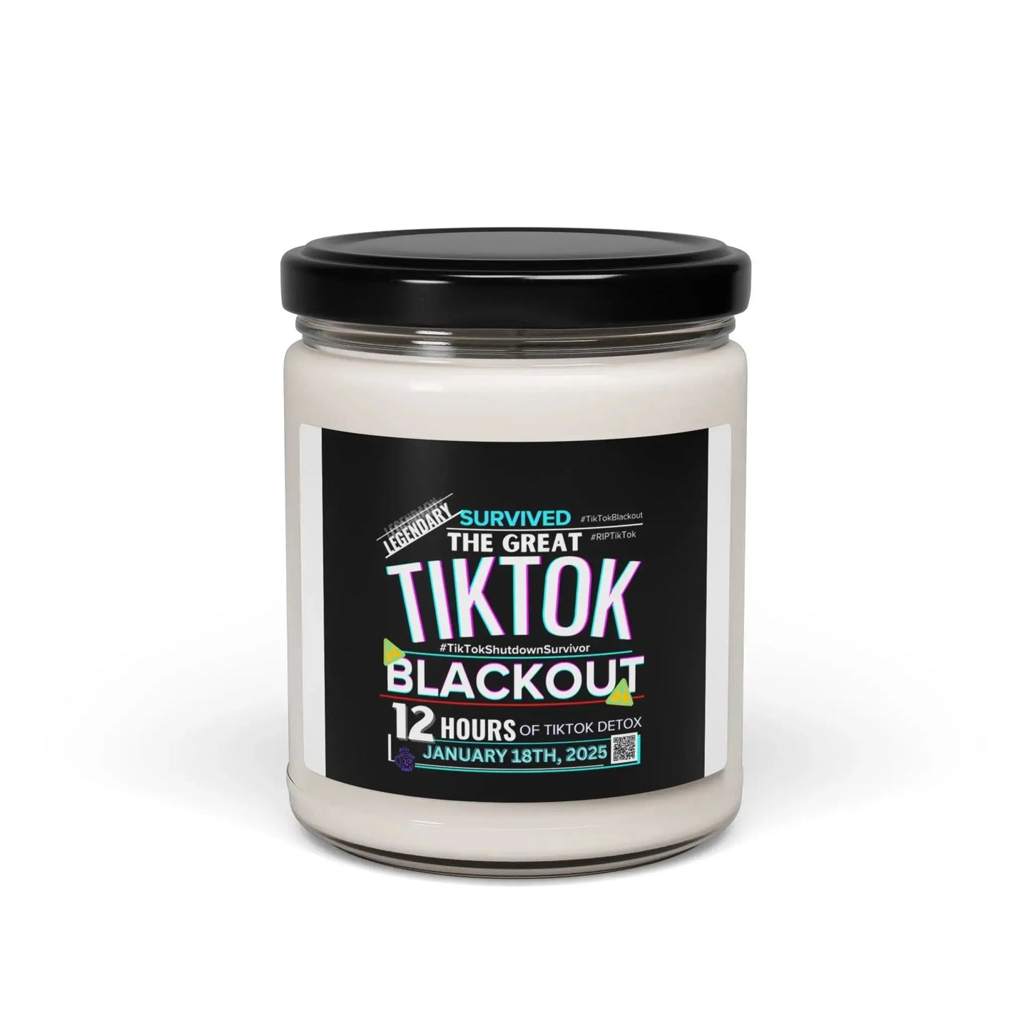 TikTok Inspired 12 Hour Blackout, Scented Soy Candle, 9oz Printify