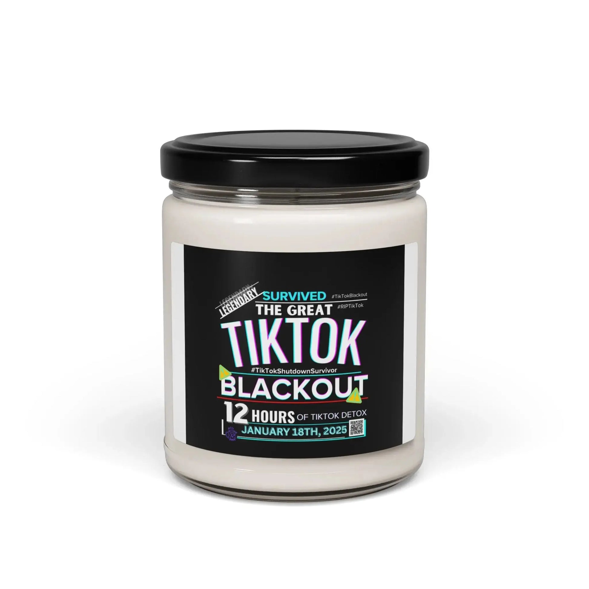 TikTok Inspired 12 Hour Blackout, Scented Soy Candle, 9oz Printify