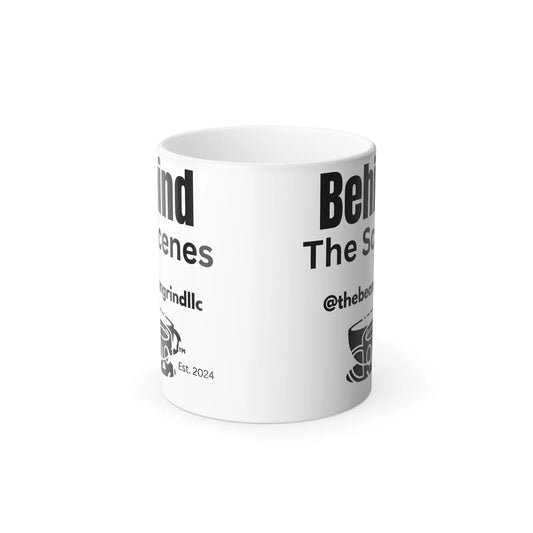 Behind the Scenes Color Changing Mug 11oz, Support Your Favorite Mug Shop Printify