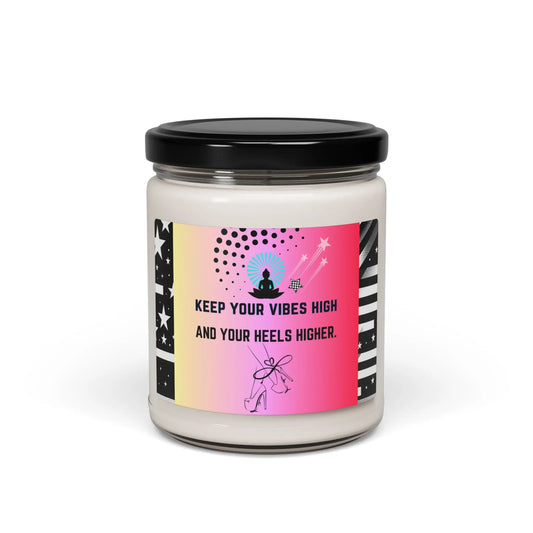 Inspirational Scented Soy Candle, Badass Chic Vibes Printify