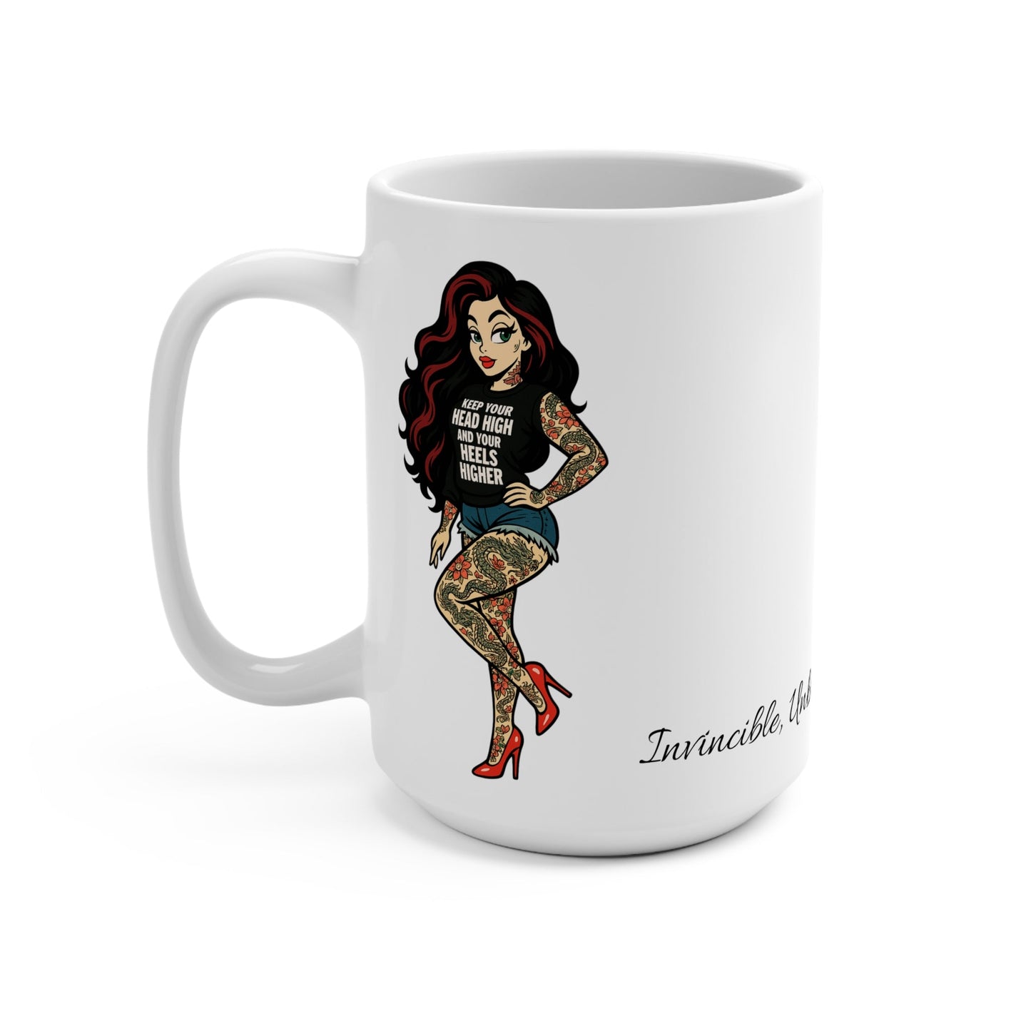 Inspiration Mug, Tattooed Sexy Bitch - Unstoppable Printify