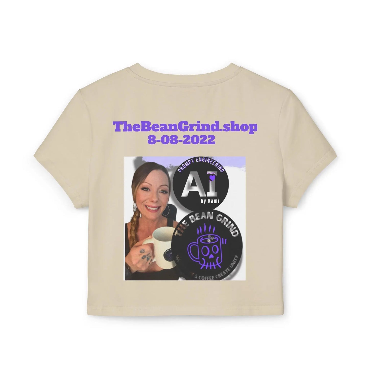 Crop Top for Women - "Chains Break" + Custom Sober Date- Purple Chain Edition Printify