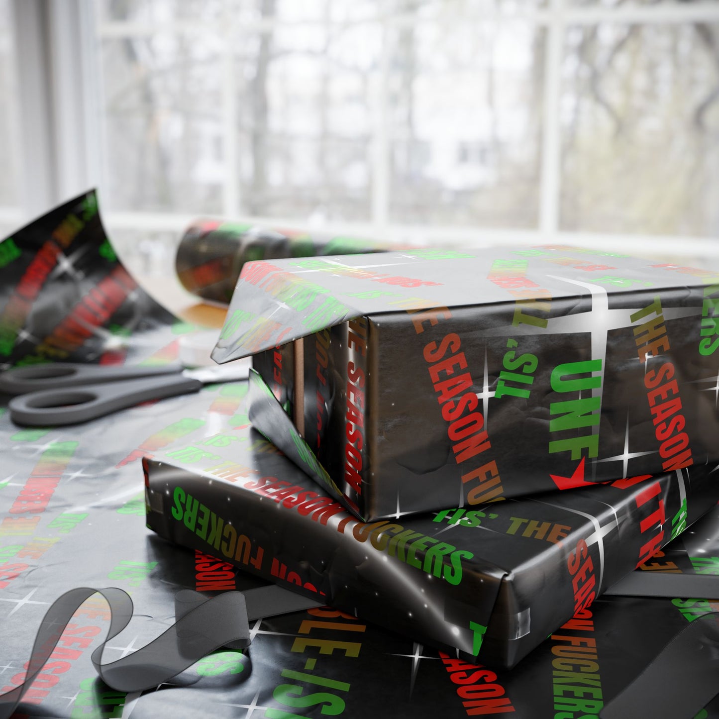 Tis’ The Season, F★ckers – UNF★CKWITHABLE-ISH Holiday Wrap Paper