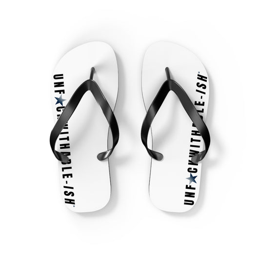 UNF★CKWITHABLE-ISH™ Flip Flops Black/Black Gradient Star