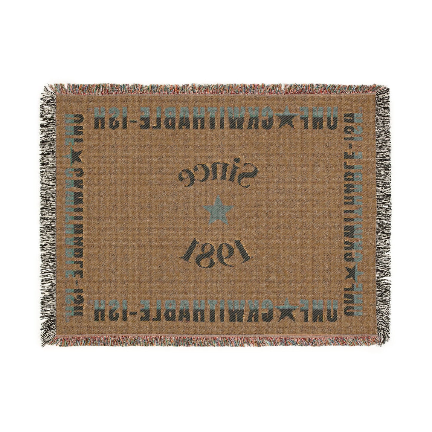 UNF★UCKWITHABLE-ISH™ Woven Blanket – Frequency Throw + Custom Date