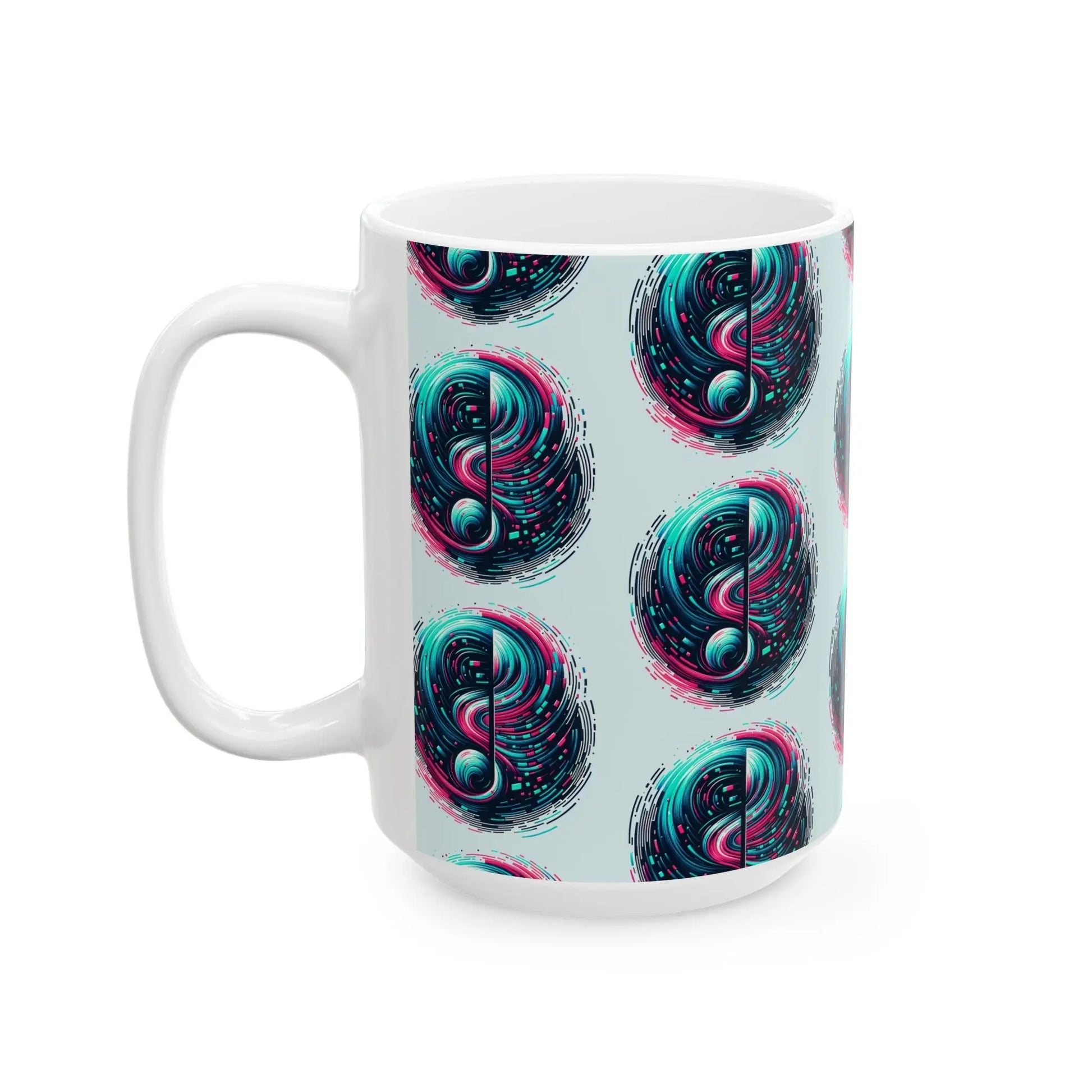 TikTok Inspired Mug, Abstract-Music Notes Printify