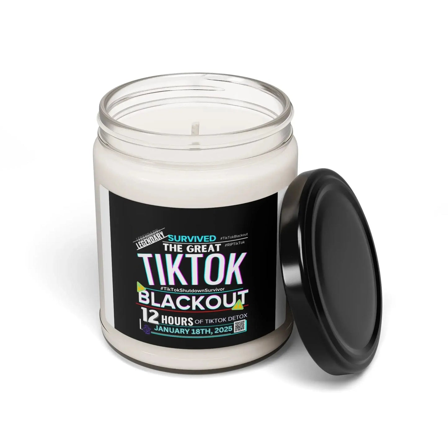 TikTok Inspired 12 Hour Blackout, Scented Soy Candle, 9oz Printify