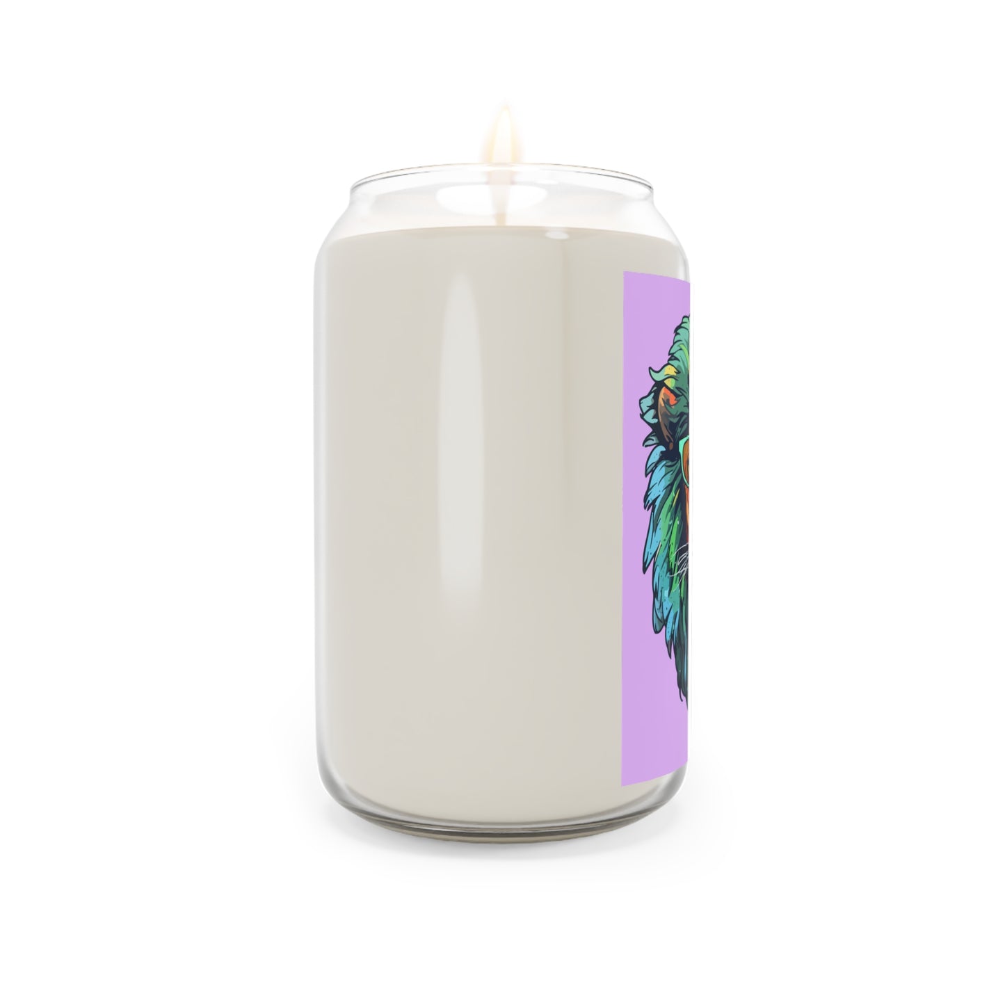 Colorful Lion Head Scented Candle, 13.75oz