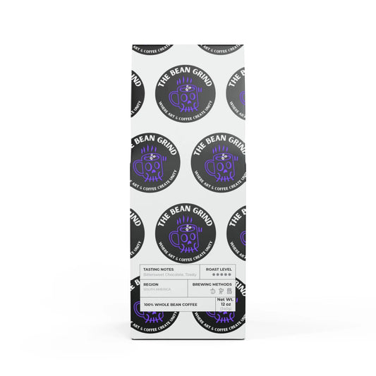 The Bean Lux Reserve Medium Roast Coffee Grounds, 12oz Bag Printify