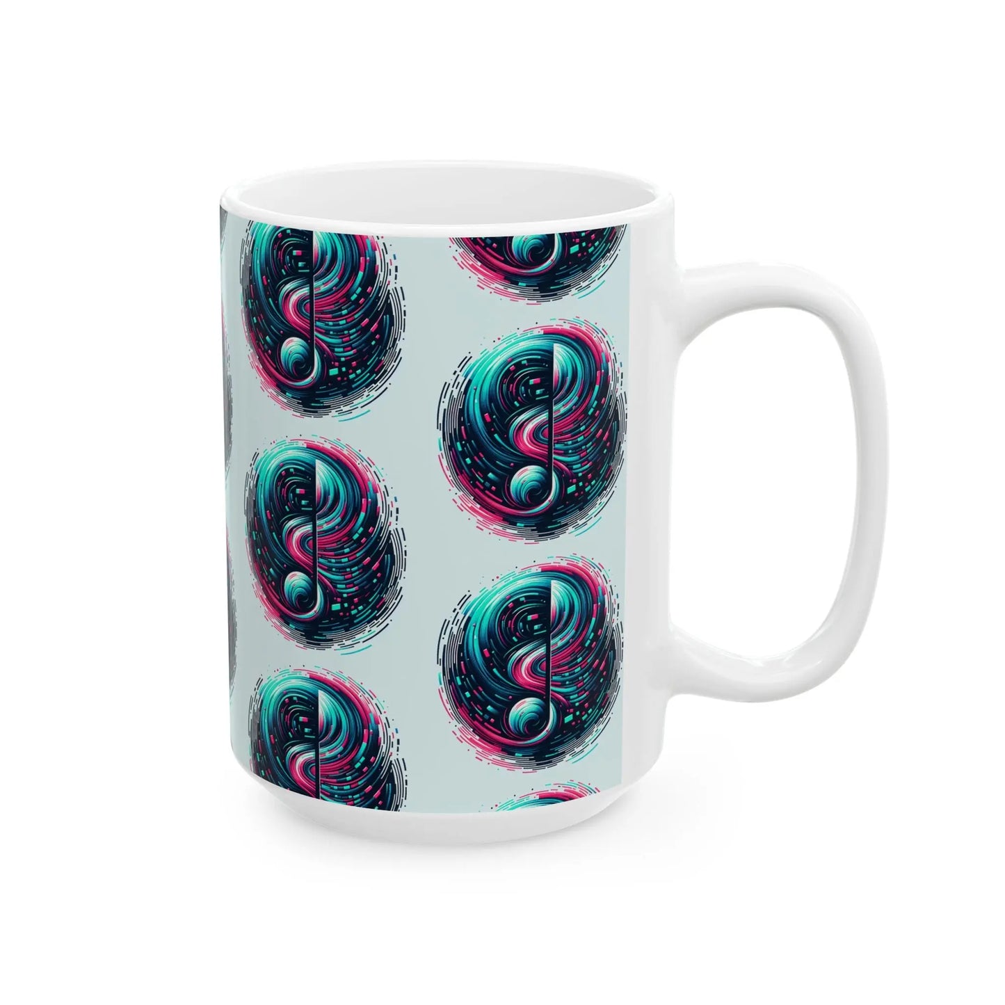 TikTok Inspired Mug, Abstract-Music Notes Printify