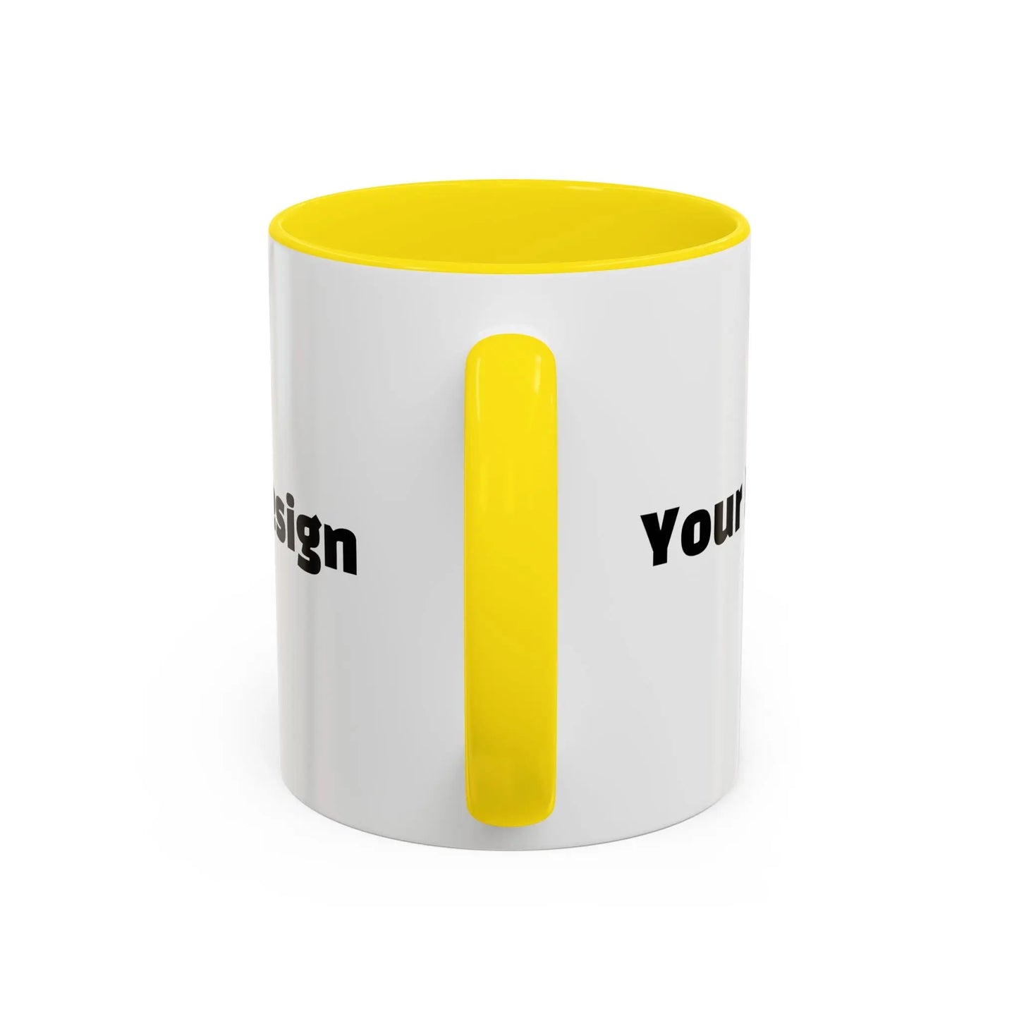 Custom Accent Coffee Mug, Personalized Design, Variety Colors The Bean Grind