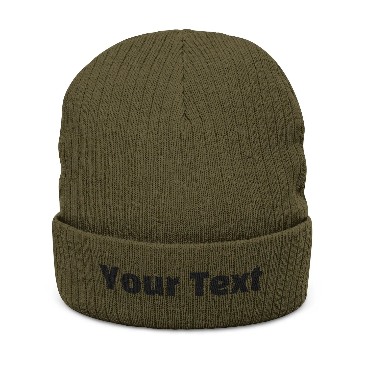 Custom Text Unisex Knit Beanie, Say Less (Wear It Loud) Printify
