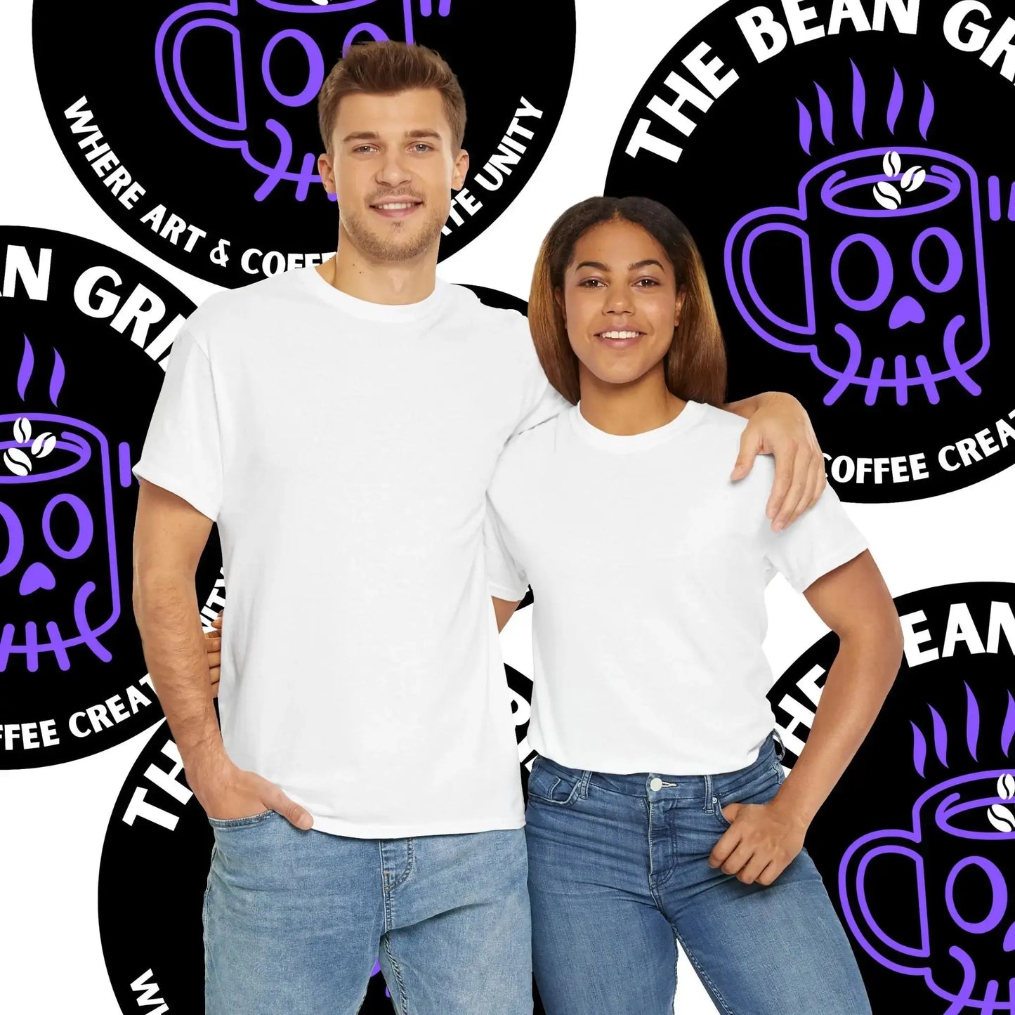 The Bean Grindβ’ Comfy 100% Cotton Tee Printify