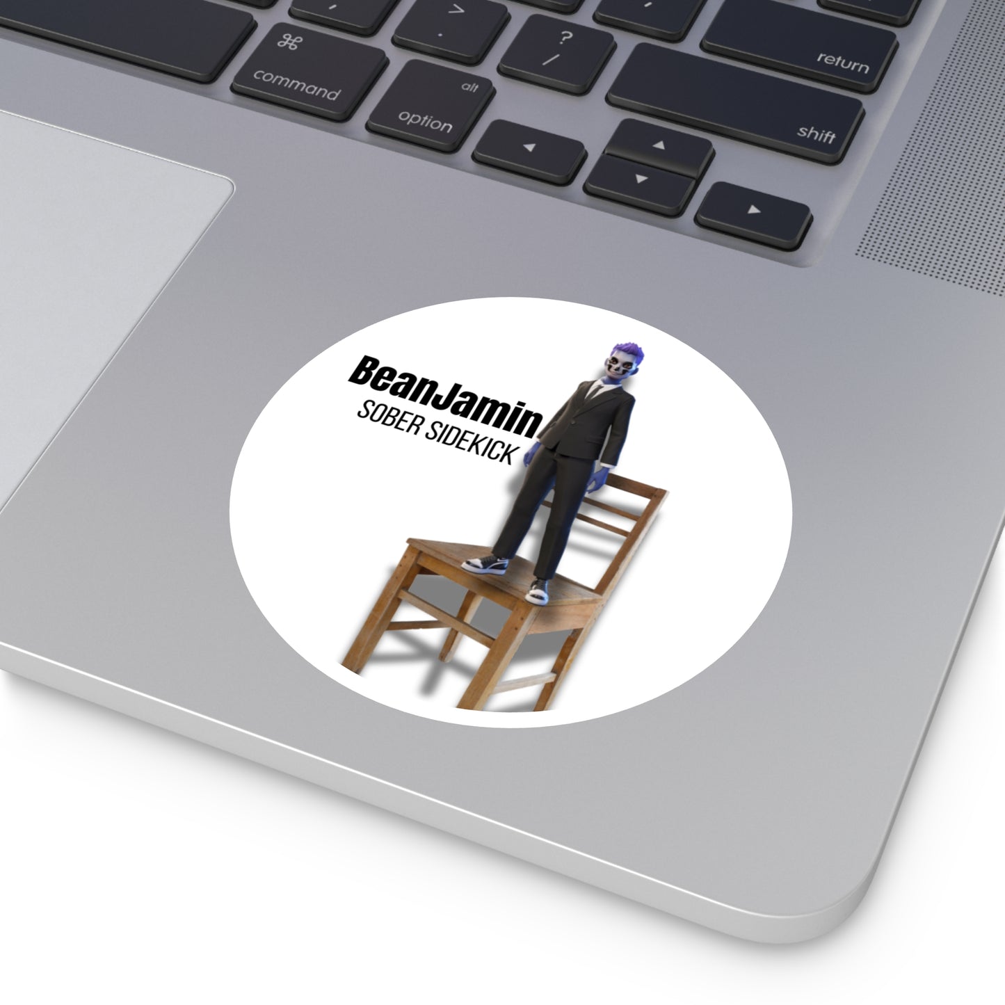 BeanJamin Sober Sidekick Vinyl Sticker