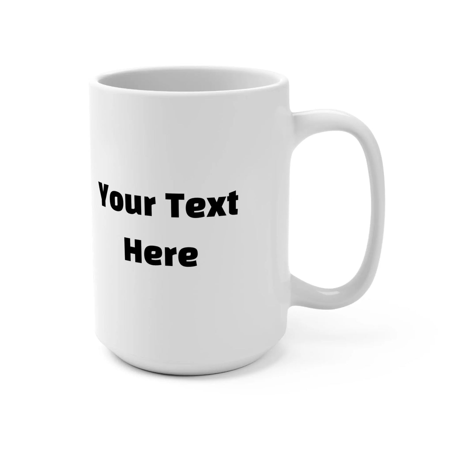 Inspirational Ceramic Custom Mug 15oz, Sobriety Chains Break, I Don’t Printify