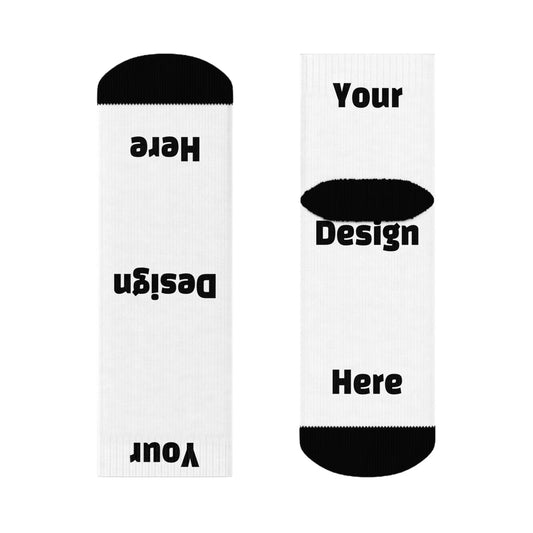 Custom Crew Socks - Fully Personalized, All-Over Print Design Printify