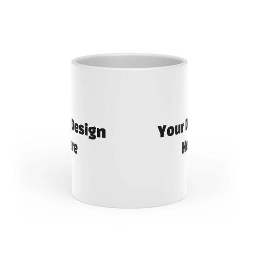 Custom Heart-Shaped Handle Mug, Spread Love + Personalize Printify