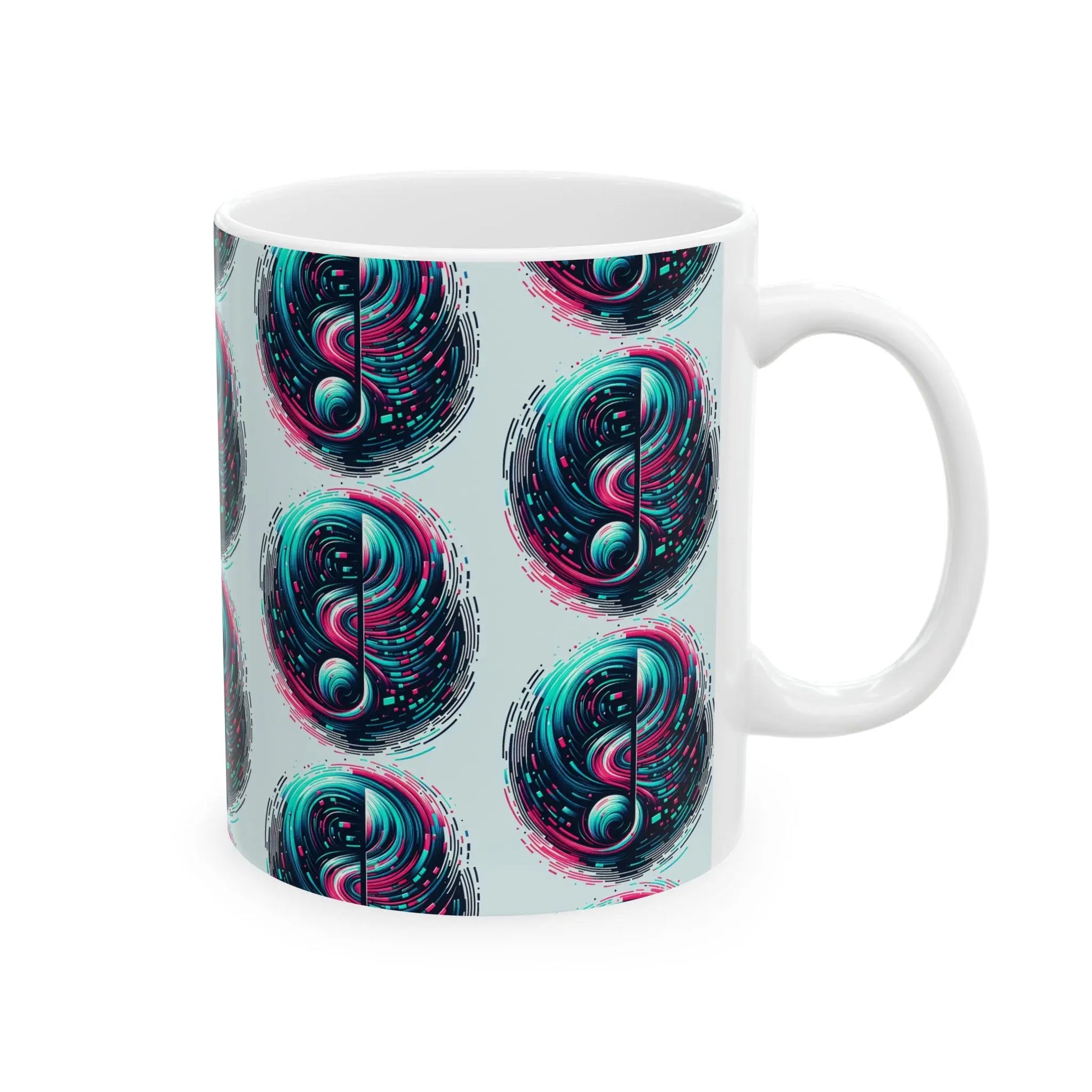 TikTok Inspired Mug, Abstract-Music Notes Printify