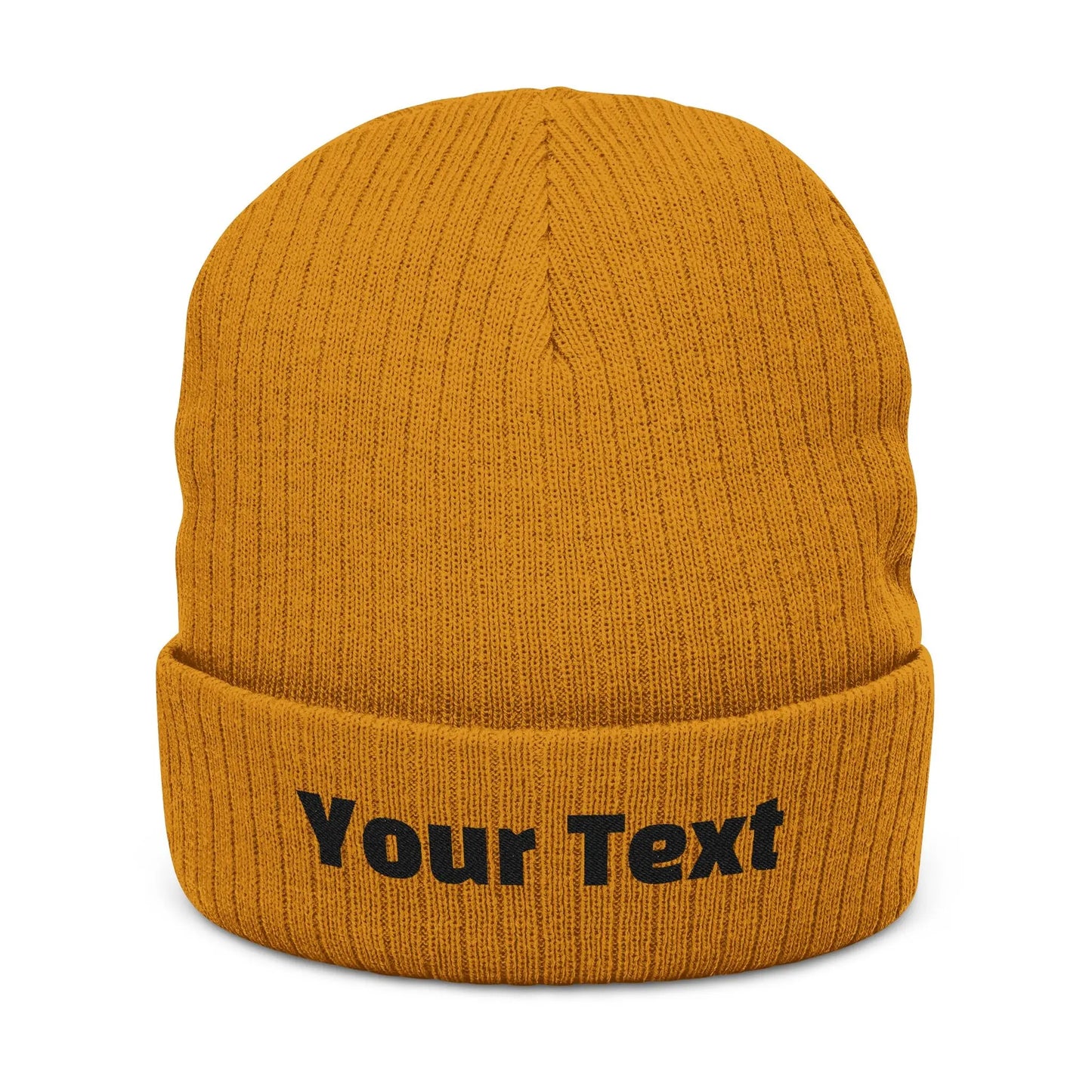 Custom Text Unisex Knit Beanie, Say Less (Wear It Loud) Printify
