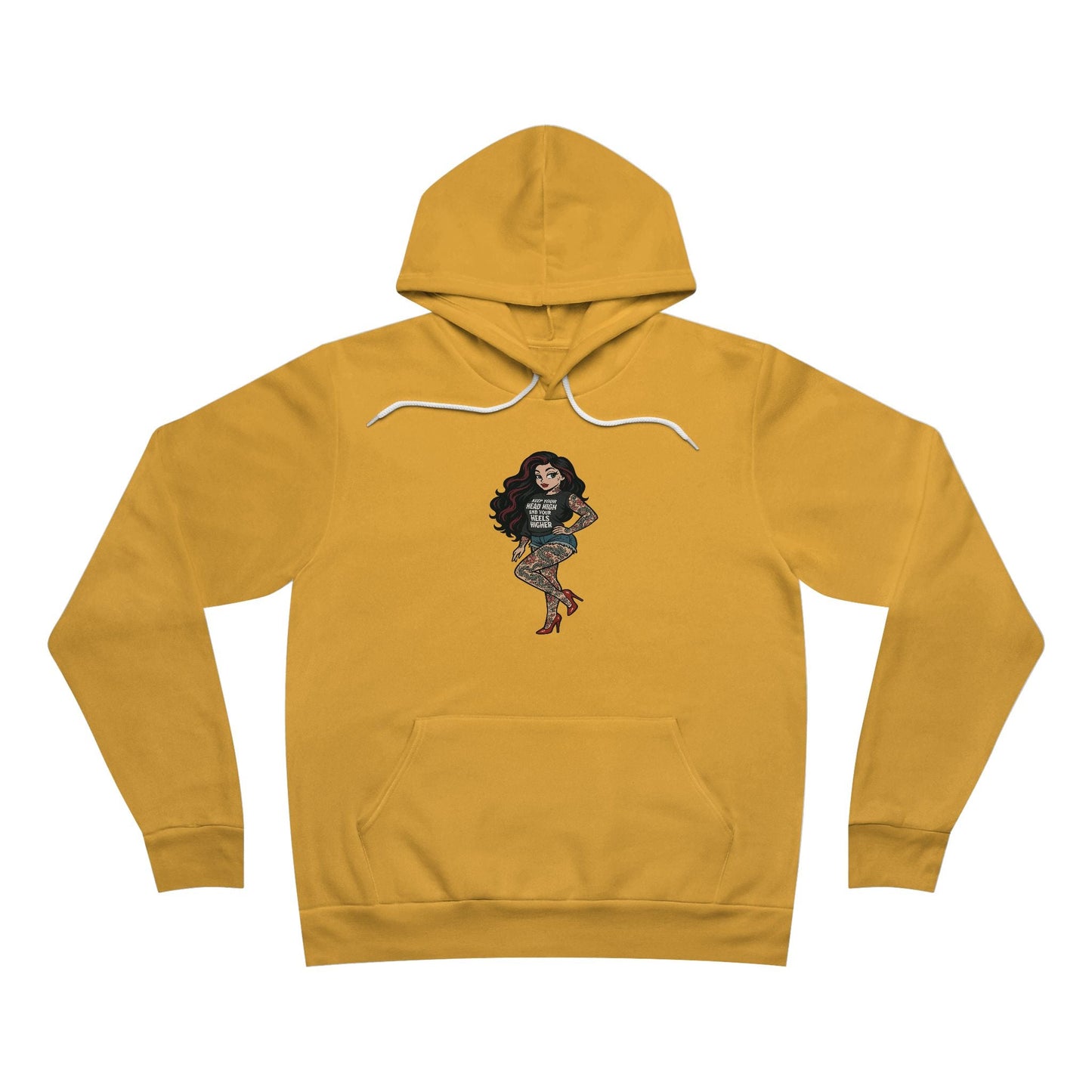 Unisex Hoodie, Medium Weight With Sexy & Savage Tattooed Woman Printify