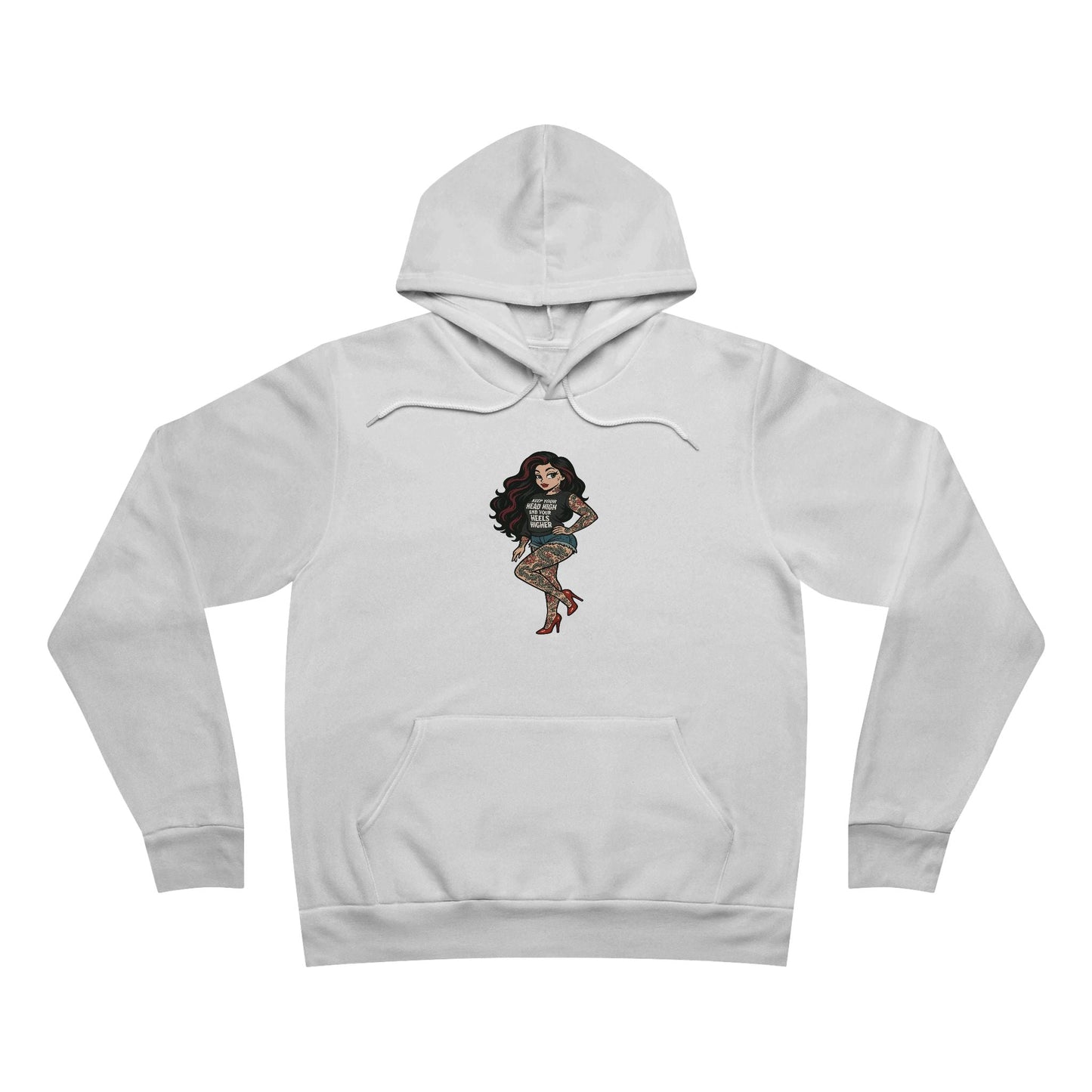 Unisex Hoodie, Medium Weight With Sexy & Savage Tattooed Woman Printify