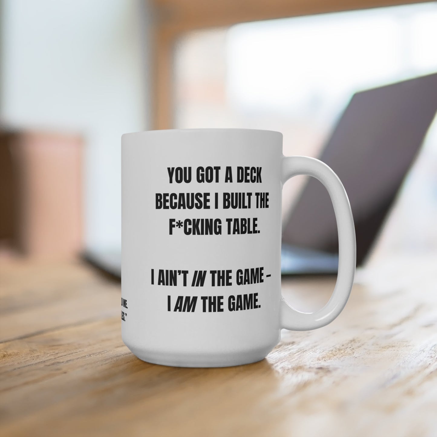 Funny Mug, I Built the F*cking Table - The Bean Grind