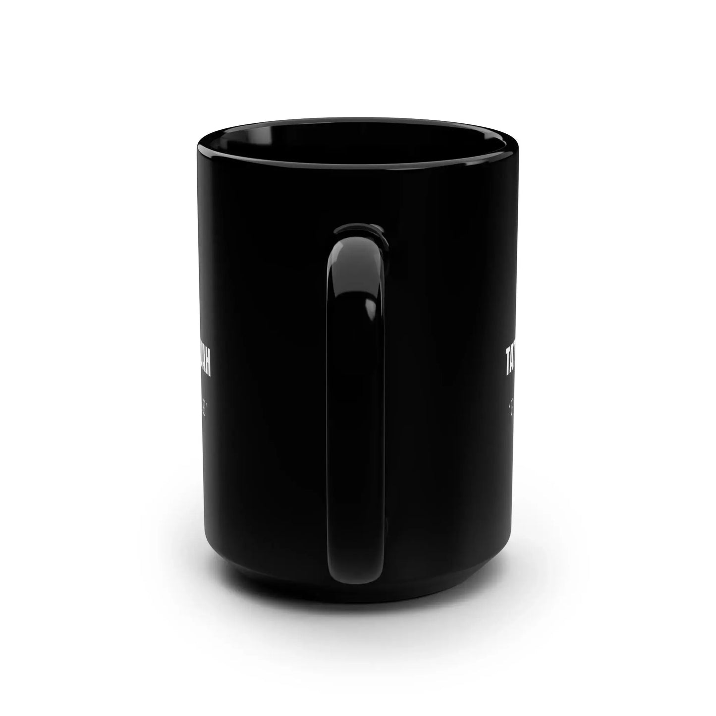 Redemption 13 Inspirational Black Mug, Tattooed by Yahuah Printify