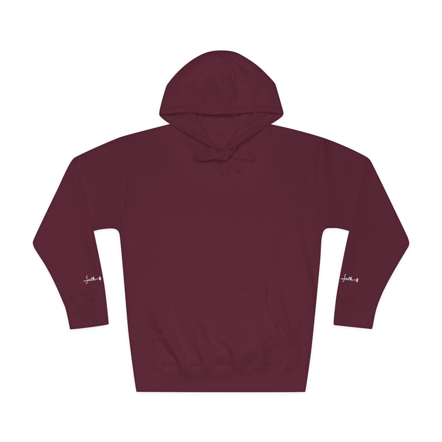 Minimalist Unisex Fleece Hoodie -Faith