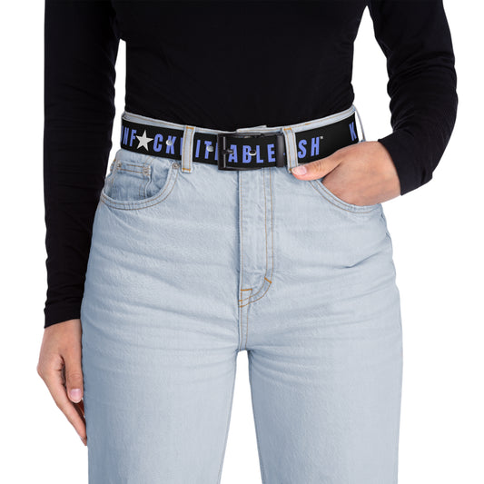 UNF★CKWITHABLE-ISH™ Belt Black, Blue/White Star