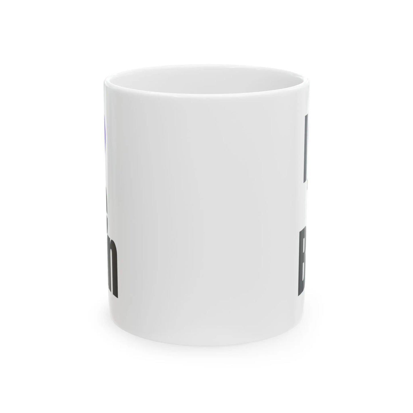 I Love The Bean Mug, Purple Heart Printify