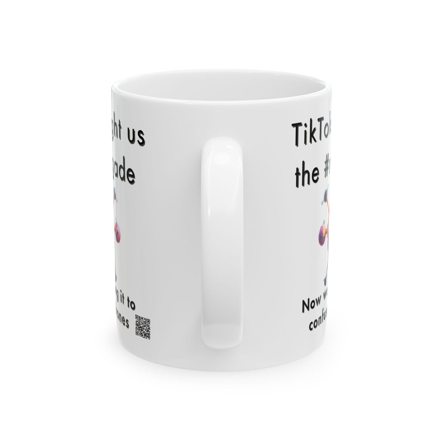 TikTok Inspired Mug, Confused Drone