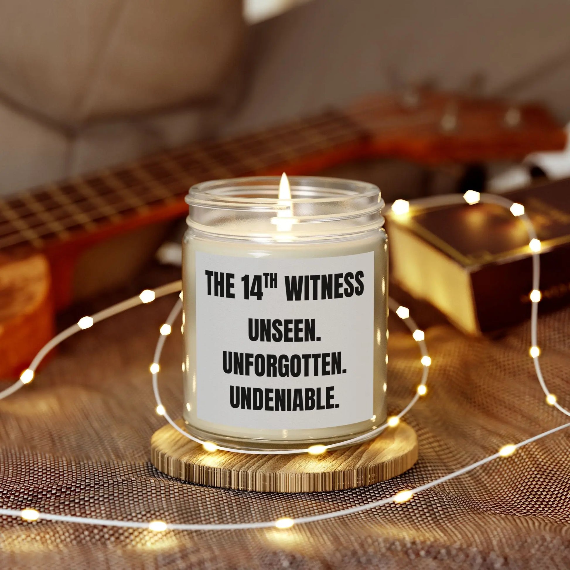 The 14th Witness, Soy Candle, "Truth Teller." Printify
