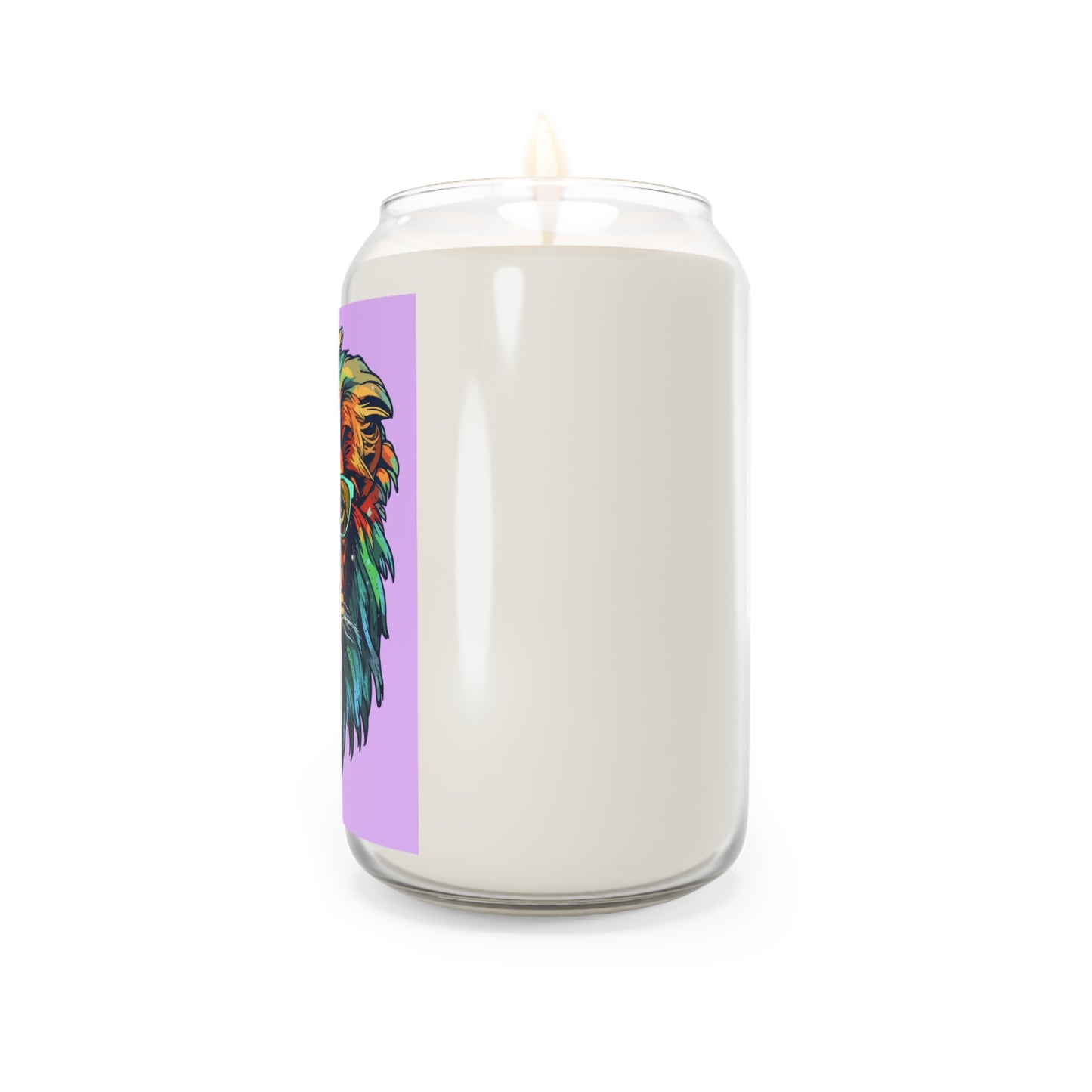 Colorful Lion Head Scented Candle, 13.75oz
