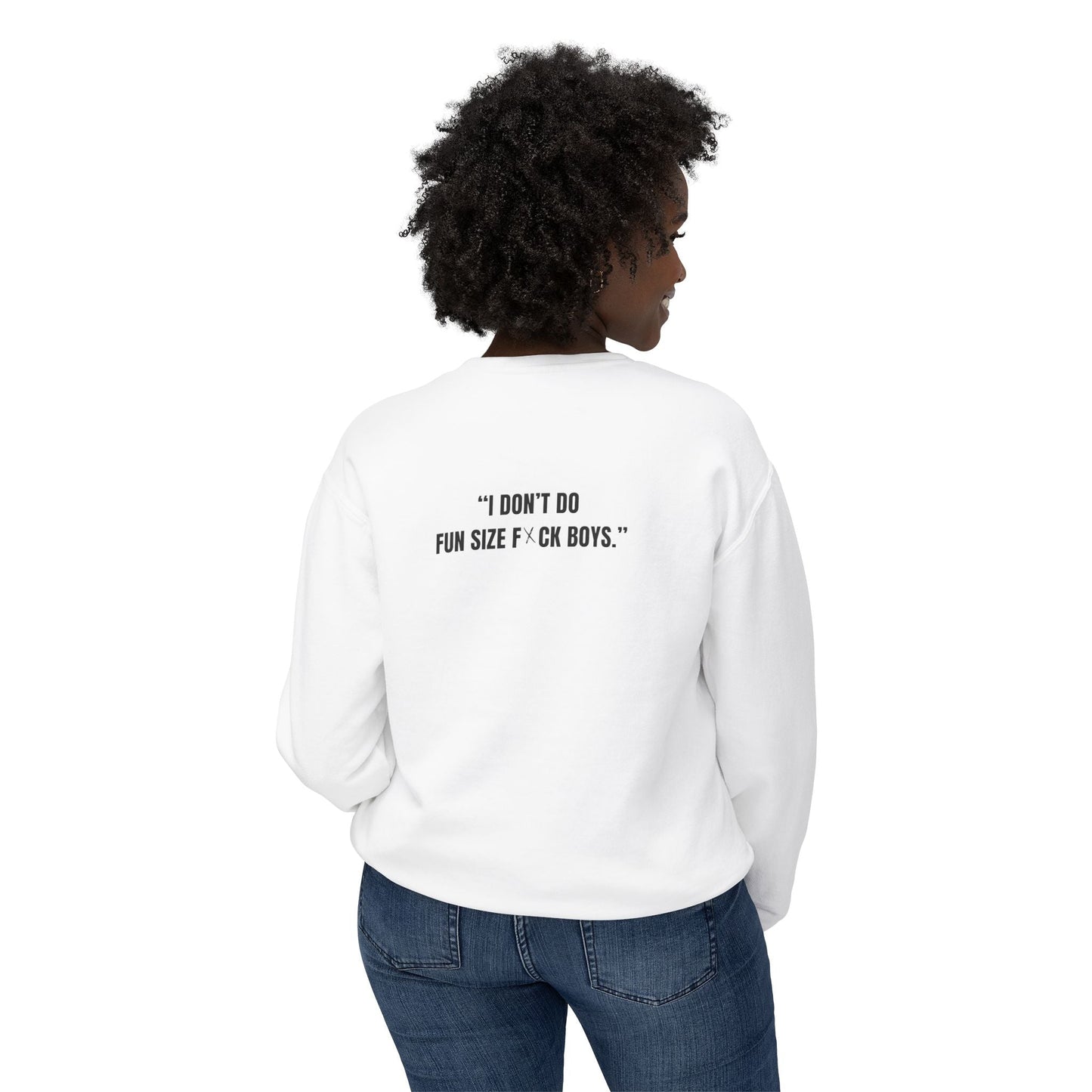Adult Humor Heavy Weight Sweater - Fun Size F*CK BOYS Printify