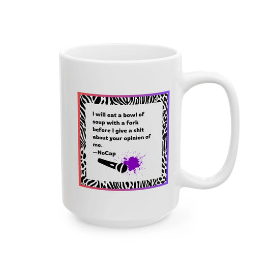 Funny Ceramic Mug, Don't Care Printify