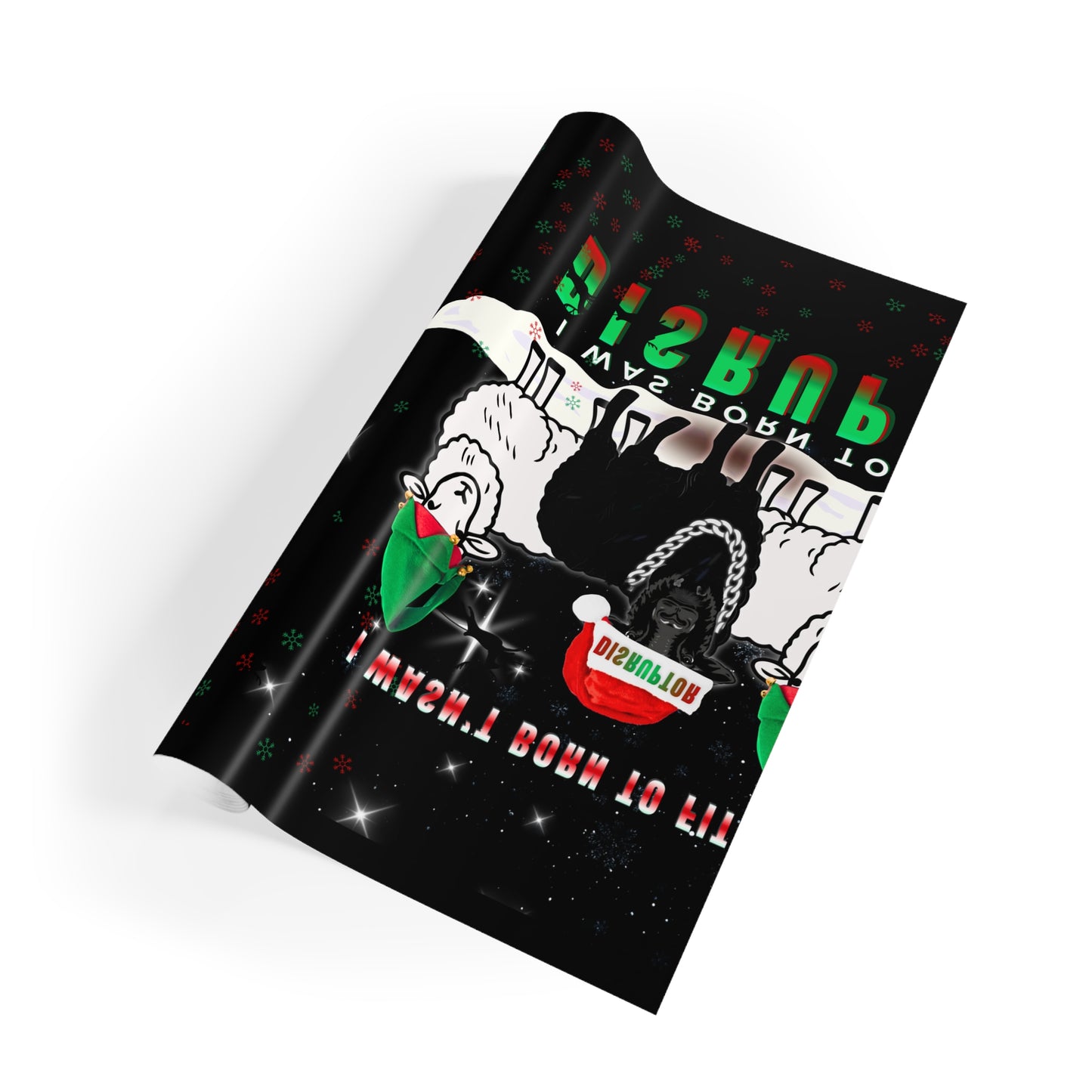 The Disruptor β Black Sheep Savage Holiday Wrap Paper