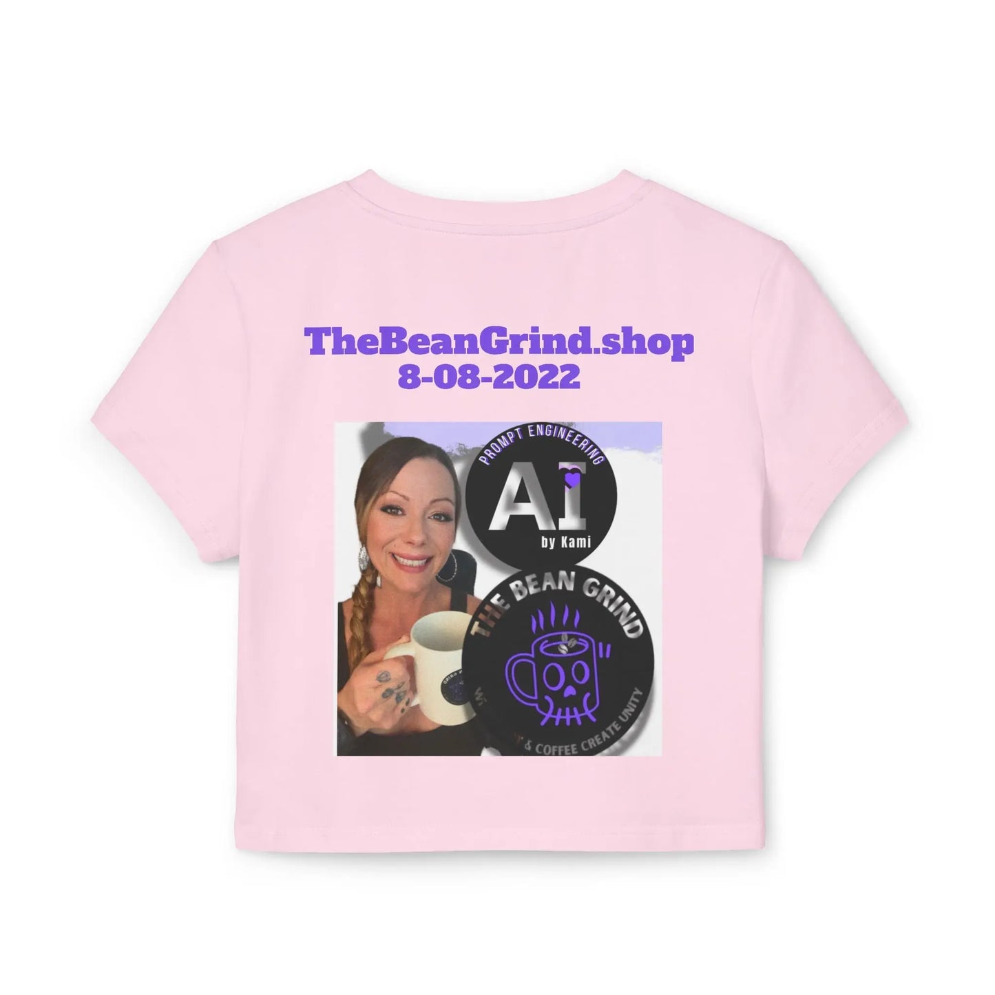 Crop Top for Women - "Chains Break" + Custom Sober Date- Purple Chain Edition Printify