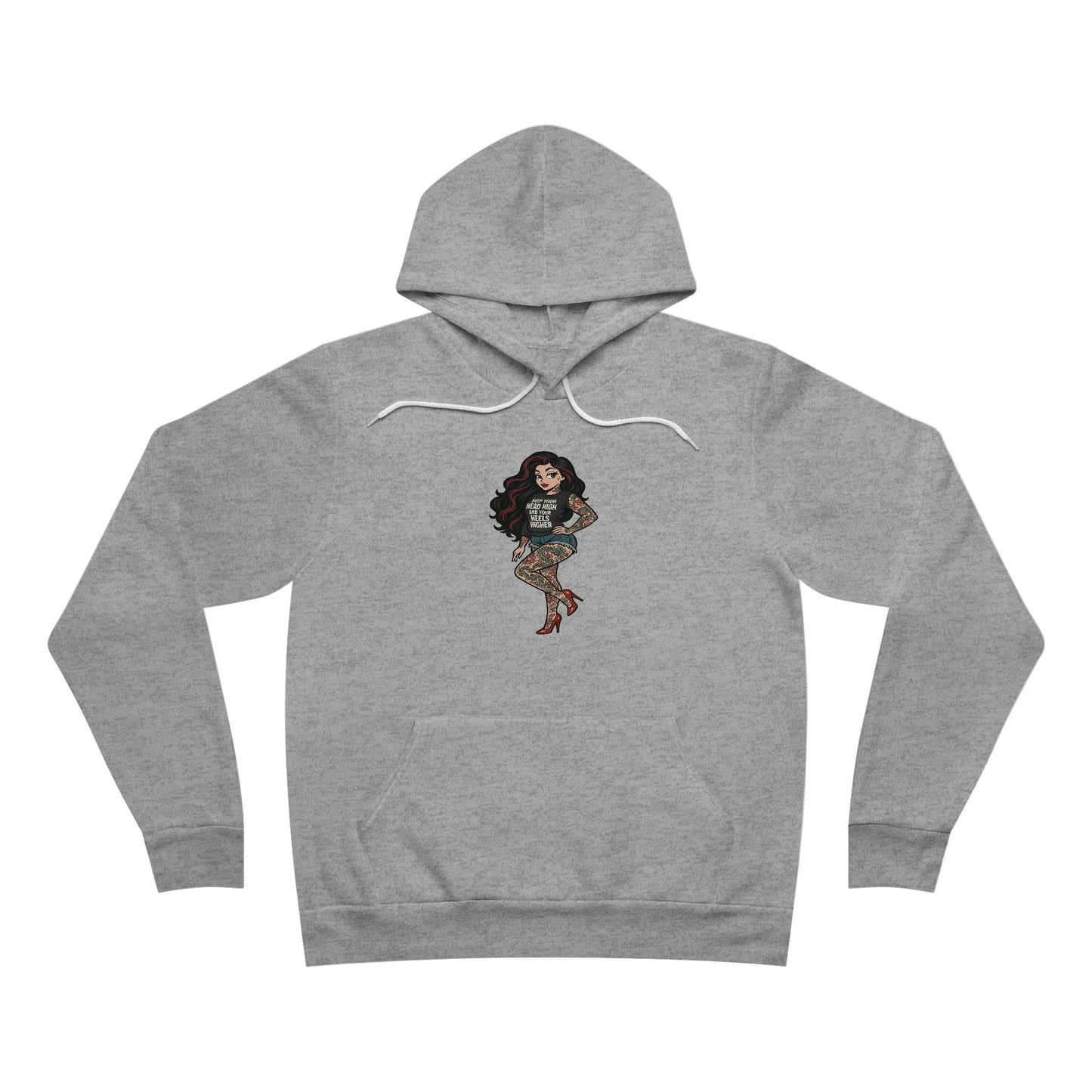Unisex Hoodie, Medium Weight With Sexy & Savage Tattooed Woman Printify