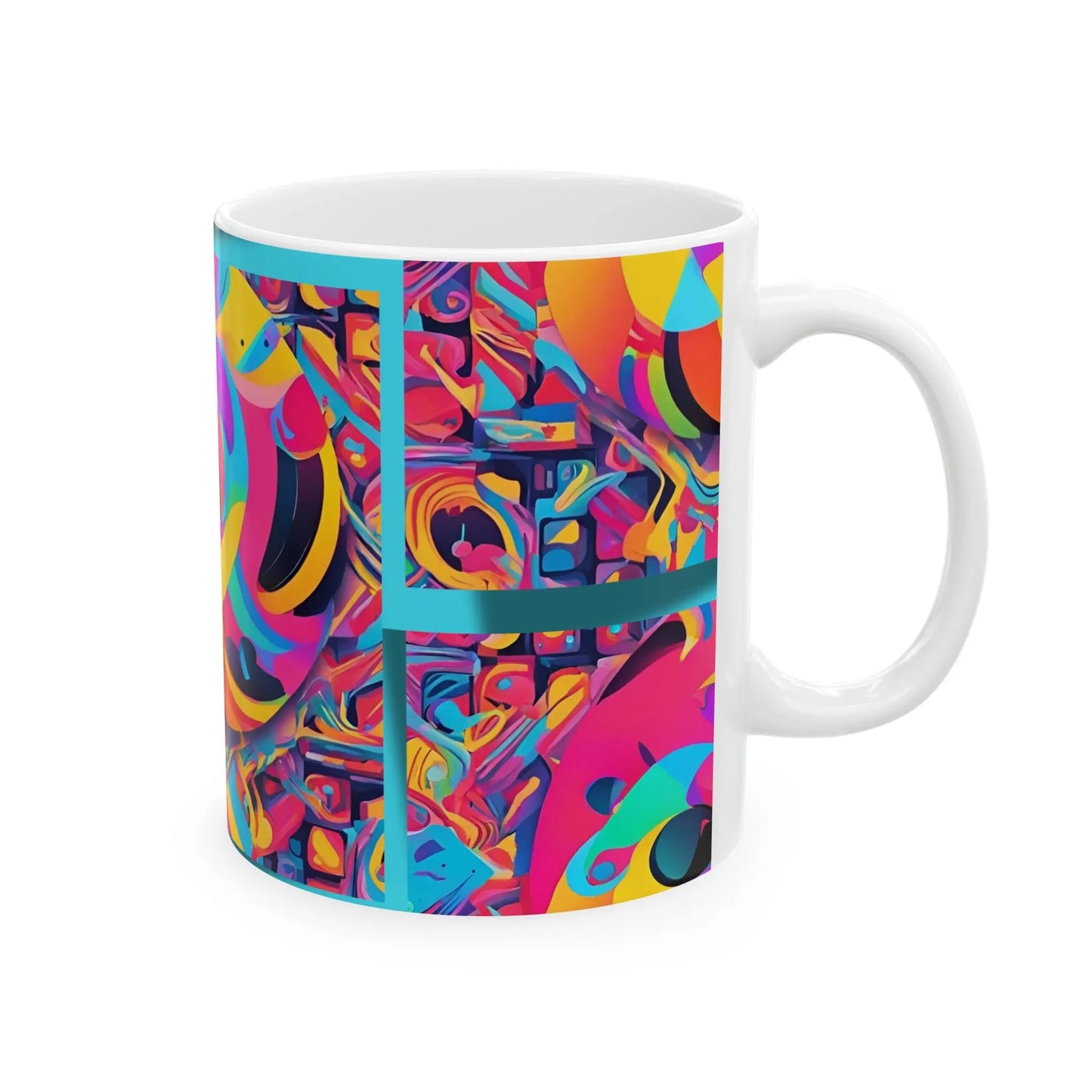 TikTok Inspired Mug, Multi-Color Design Printify