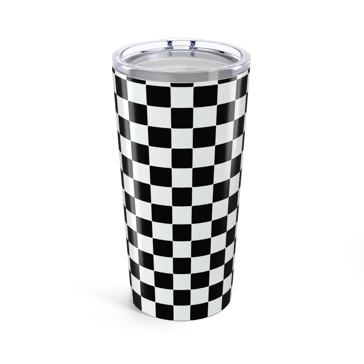 Retro-Rebel Unf★ckwithable-ish Tumbler, Orange Checker