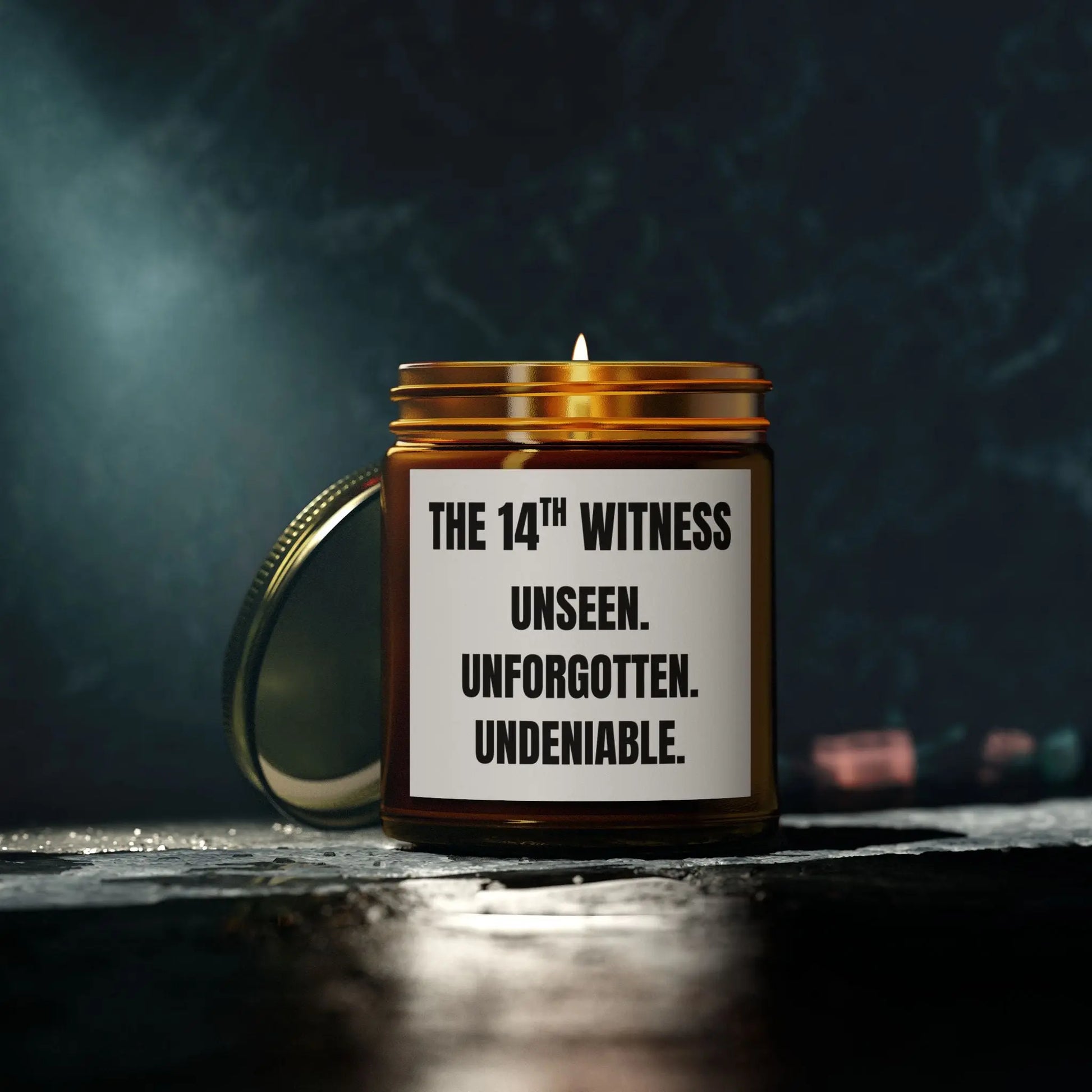 The 14th Witness, Soy Candle, "Truth Teller." Printify