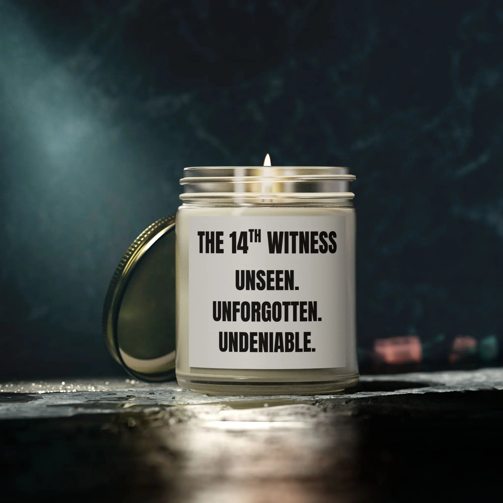 The 14th Witness, Soy Candle, "Truth Teller." Printify