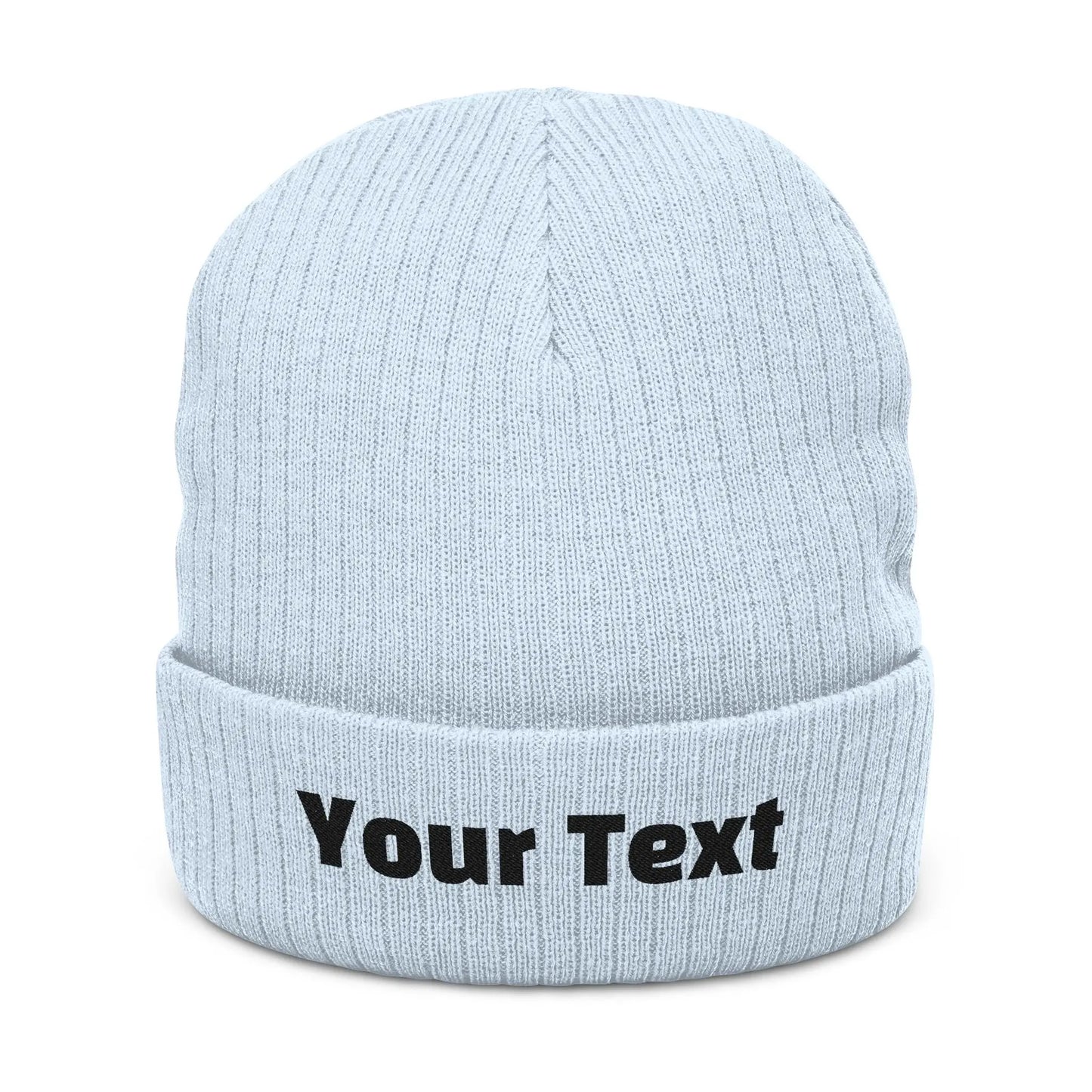 Custom Text Unisex Knit Beanie, Say Less (Wear It Loud) Printify
