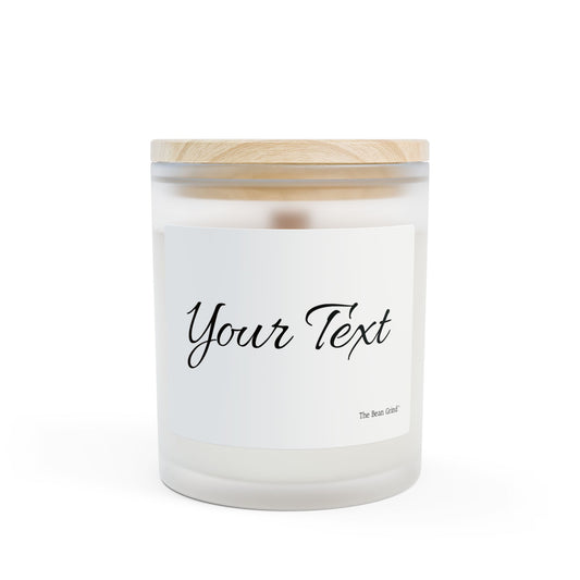 The Bean Grind Custom Scented Candle, Frosted Glass