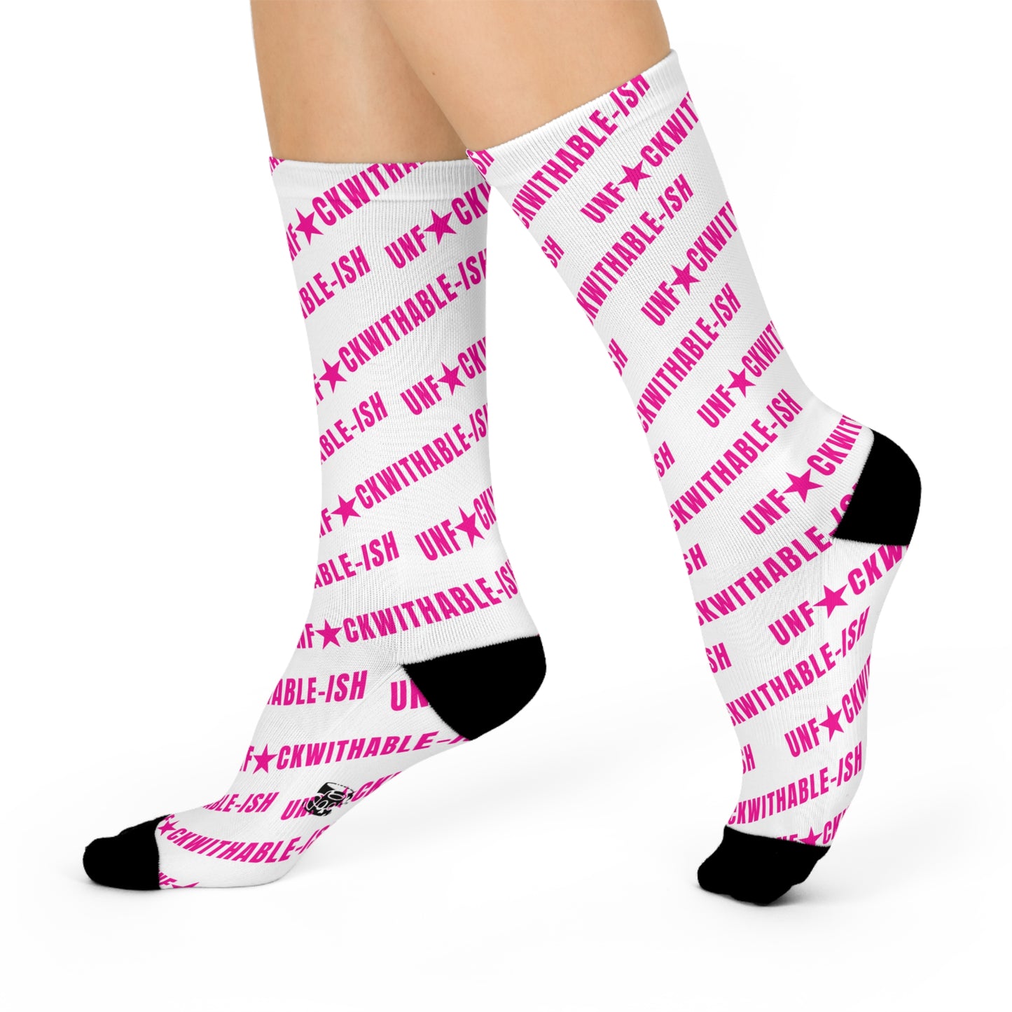 Unfโ
ckwithable-ish Crew Socks โ Pink or Purple Star